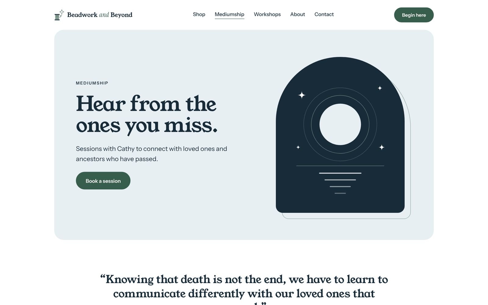 Mediumship page: Hear from the ones you miss