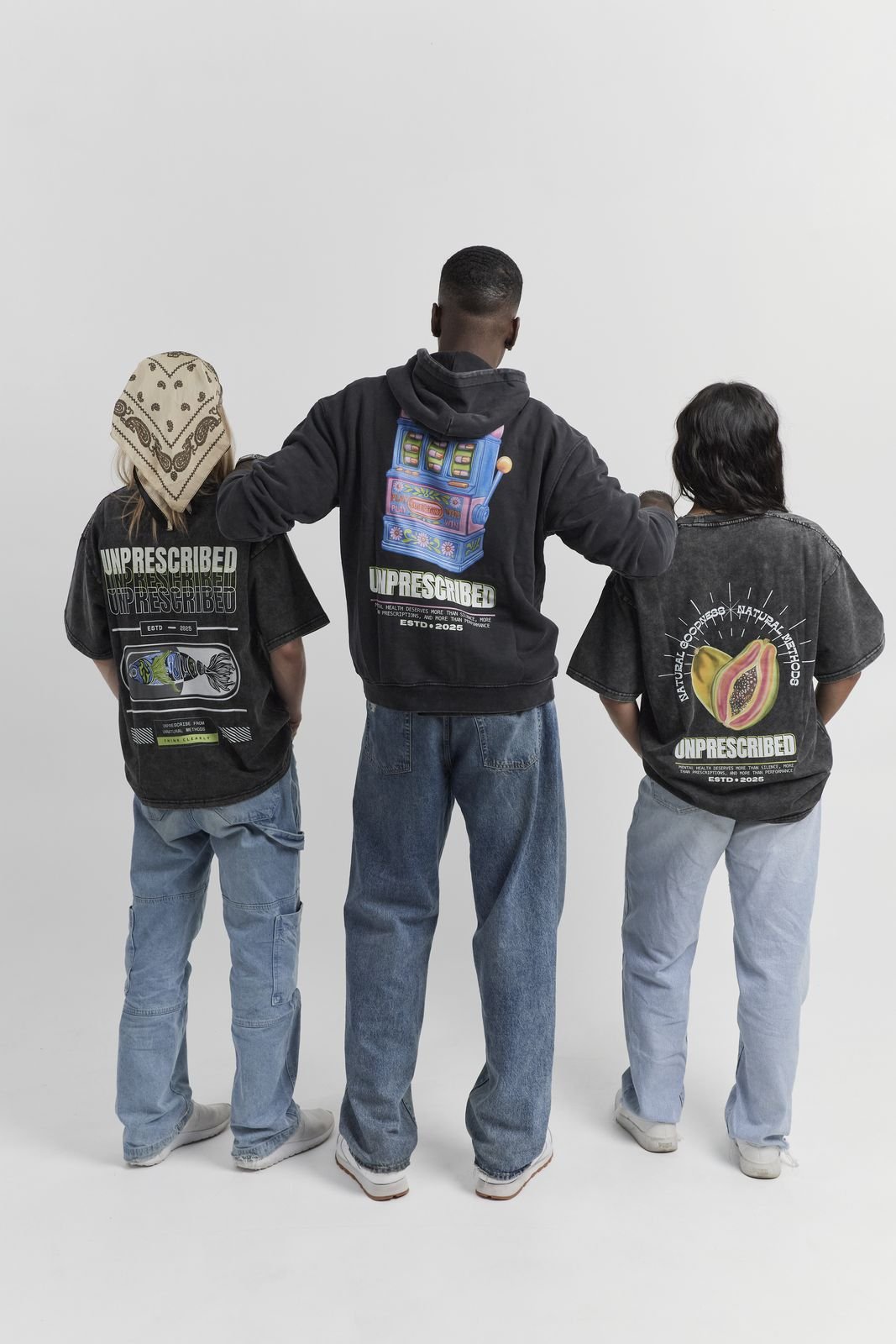 Back prints of the Unprescribed collection